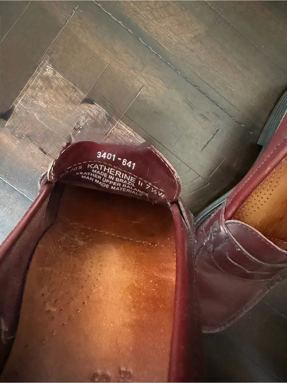 Bass Weejuns Katherine burgundy leather penny loafers